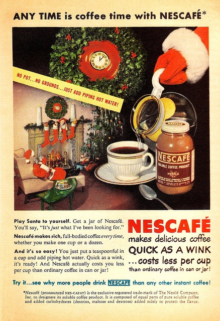 Vintage Christmas Nescafe Ad