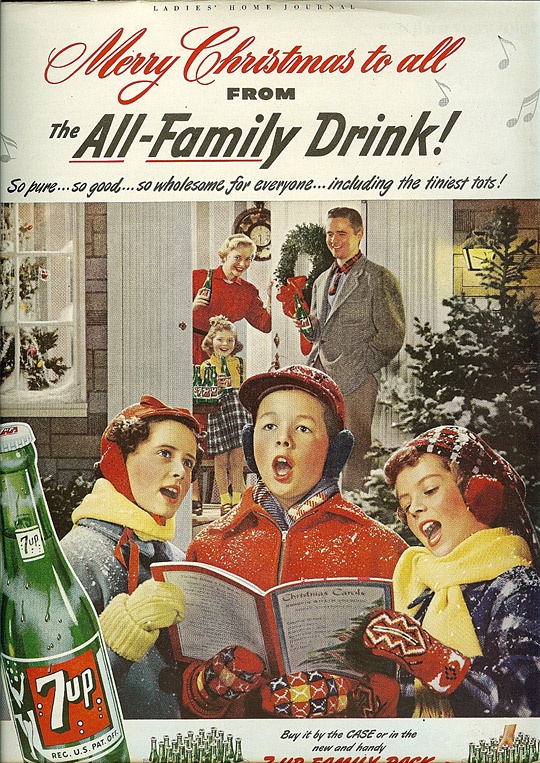 Vintage 7UP Chrismas Ad