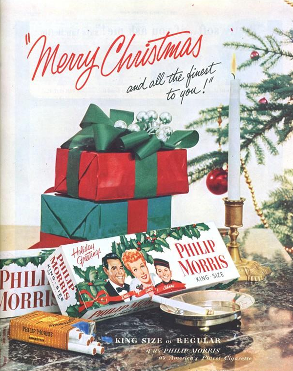 Vintage Merry Chrismas Advertisment