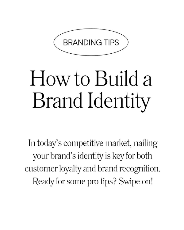 How to build a brand identity? In today’s competitive market, nailing your brand's identity is key for both customer loyalty and brand recognition. Ready for some pro tips? Swipe on! ➡️