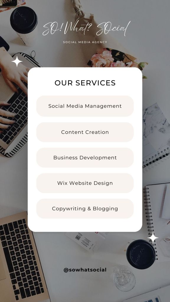 SO! What? SOcial a social media agency located on Vancouver Island. Engage. Connect. SOcialize. Email us at: sowhatsocial@gmail.com